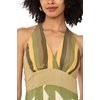 image:imageVince Camuto Womens Plunging Neck Sleeveless Maxi DressFlora Green