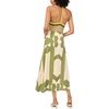 image:imageVince Camuto Womens Plunging Neck Sleeveless Maxi DressFlora Green