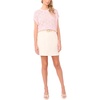 image:imageVince Camuto Womens Pointelle Crew Neck Short Sleeve SweaterPink Lilac
