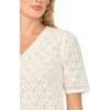 image:imageVince Camuto Womens Pointelle Short Sleeve CardiganAntique White
