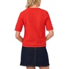 image:imageVince Camuto Womens Pointelle Short Sleeve CardiganLobster Red