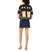 image:imageVince Camuto Womens Printed Collared Button Down 34 Sleeve BlouseRich Black
