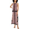 image:imageVince Camuto Womens Printed Pull on Maxi SkirtRust
