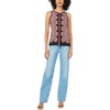 image:imageVince Camuto Womens Printed Sleeveless Tank TopRust