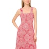 image:imageVince Camuto Womens Printed Sleeveless Thick Strap Maxi DressLobster Red