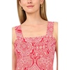 image:imageVince Camuto Womens Printed Sleeveless Thick Strap Maxi DressLobster Red