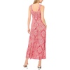 image:imageVince Camuto Womens Printed Sleeveless Thick Strap Maxi DressLobster Red