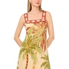 image:imageVince Camuto Womens Printed Square Neck Smocked Back Maxi DressSage