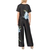 image:imageVince Camuto Womens Pull on Placement Print Back Elastic PantSky
