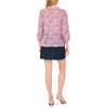 image:imageVince Camuto Womens Raglan Split Neck 34 Sleeve BlouseRed Hot