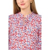 image:imageVince Camuto Womens Raglan Split Neck 34 Sleeve BlouseRed Hot
