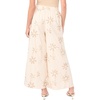 image:imageVince Camuto Womens Ruffle Embroidery Elastic Waist Wide Leg PantNew Ivory