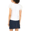 image:imageVince Camuto Womens Ruffle Short Sleeve Crew Neck BlouseUltra White