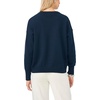 image:imageVince Camuto Womens Sardine Motifcrew Neck Long Sleeve SweaterClassic Navy