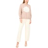 image:imageVince Camuto Womens Shell Motif Crew Neck Long Sleeve SweaterSweet Taupe