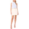 image:imageVince Camuto Womens Shirred Mock Neck Tank BlouseSky