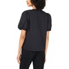 image:imageVince Camuto Womens Short Cotton Poplin Puff Sleeve TopRich Black