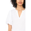 image:imageVince Camuto Womens Short Cotton Poplin Puff Sleeve TopUltra White