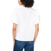 image:imageVince Camuto Womens Short Cotton Poplin Puff Sleeve TopUltra White