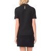 image:imageVince Camuto Womens Short Sleeve Mock Neck TopRich Black