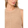 image:imageVince Camuto Womens Sleeveless Crew Neck SweaterLight Taupe