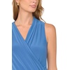 image:imageVince Camuto Womens Sleeveless Front Cross Over Wrap Tank TopDenim Navy