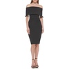 image:imageVince Camuto Womens Sleeveless Off Shoulder Cocktail Midi DressBlack
