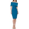 image:imageVince Camuto Womens Sleeveless Off Shoulder Cocktail Midi DressCobalt