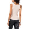 image:imageVince Camuto Womens Sleeveless Rib Lurex Crew Neck Sweater TankSweet Champagne Silver