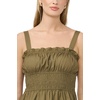 image:imageVince Camuto Womens Sleeveless Shirred Strappy Tank TopBurnt Olive