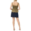 image:imageVince Camuto Womens Sleeveless Shirred Strappy Tank TopBurnt Olive