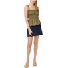 image:imageVince Camuto Womens Sleeveless Shirred Strappy Tank TopBurnt Olive