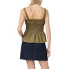 image:imageVince Camuto Womens Sleeveless Shirred Strappy Tank TopBurnt Olive
