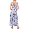 image:imageVince Camuto Womens Smocked Back Challis Maxi Dress462 Blue Shadow
