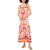 image:imageVince Camuto Womens Smocked Back Challis Maxi DressRaspberry Sorbet