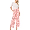 image:imageVince Camuto Womens Smocked Waist Wide Leg PantSummer Rose