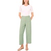 image:imageVince Camuto Womens Soft Twill Cropped Front Pocket PantsEucalyptus