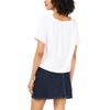image:imageVince Camuto Womens Square Neck Flutter Sleeve BlouseUltra White