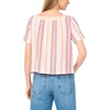 image:imageVince Camuto Womens Square Neck Short Sleeve BlouseTangerine