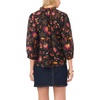 image:imageVince Camuto Womens Tie Neck 34 Peasant Sleeve BlouseRich Black