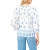image:imageVince Camuto Womens Tie Neck Peasant Sleeve BlouseUltra White