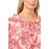 image:imageVince Camuto Womens Tie V Neck 34 Sleeve Ruffle Front BlouseSummer Rose