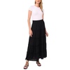 image:imageVince Camuto Womens Tiered Smocked Waist Maxi SkirtRich Black