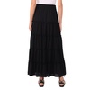 image:imageVince Camuto Womens Tiered Smocked Waist Maxi SkirtRich Black