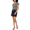 image:imageVince Camuto Womens V Front Placket Short Sleeve BlouseRich Black
