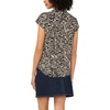 image:imageVince Camuto Womens V Front Placket Short Sleeve BlouseRich Black