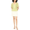 image:imageVince Camuto Womens V Neck 34 Sleeve Button Down TopFlora Green