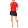 image:imageVince Camuto Womens V Neck 34 Sleeve Button Down TopLobster Red