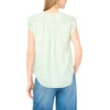 image:imageVince Camuto Womens VNeck Mini Ruffle Sleeve BlouseDark Jade