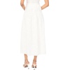 image:imageVince Camuto Womens Yoke Waist Band Maxi SkirtUltra White